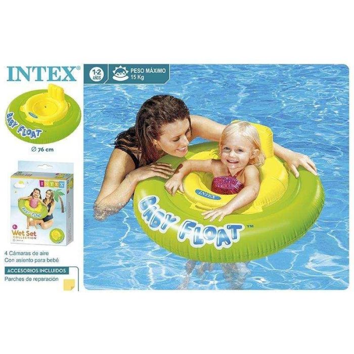 Intex Flotador Bebé Redondo de 76 cm en PVC para Niños Pequeños - Ideal para Natación y Juegos en Piscina o Playa - Edad Recomendada 12 Meses a 2 Años 4 Intex Flotador Bebé Redondo de 76 cm en PVC para Niños Pequeños - Ideal para Natación y Juegos en Piscina o Playa - Edad Recomendada 12 Meses a 2 Años 4