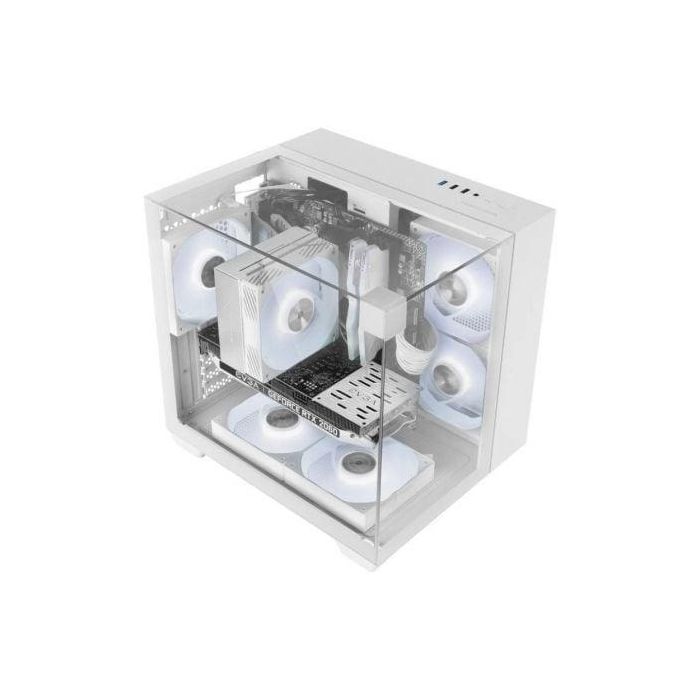 Mars Gaming MCVISIONMW Caja Gaming Minitorre MicroATX / Mini-ITX Blanca con Diseño Panorámico Triple Cristal Templado y Refrigeración Líquida 240mm 1 Mars Gaming MCVISIONMW Caja Gaming Minitorre MicroATX / Mini-ITX Blanca con Diseño Panorámico Triple Cristal Templado y Refrigeración Líquida 240mm 1