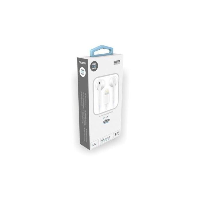 Auriculares Tech One Tech TEC1201 Blanco 2 Auriculares Tech One Tech TEC1201 Blanco 2