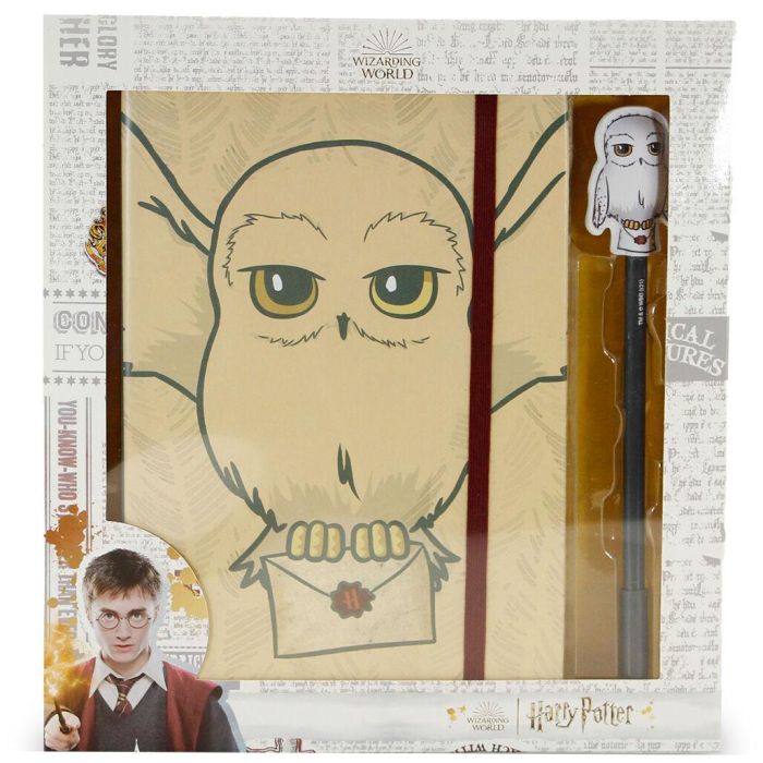 Set diario + boligrafo Hedwig Harry Potter 0 Set diario + boligrafo Hedwig Harry Potter 0
