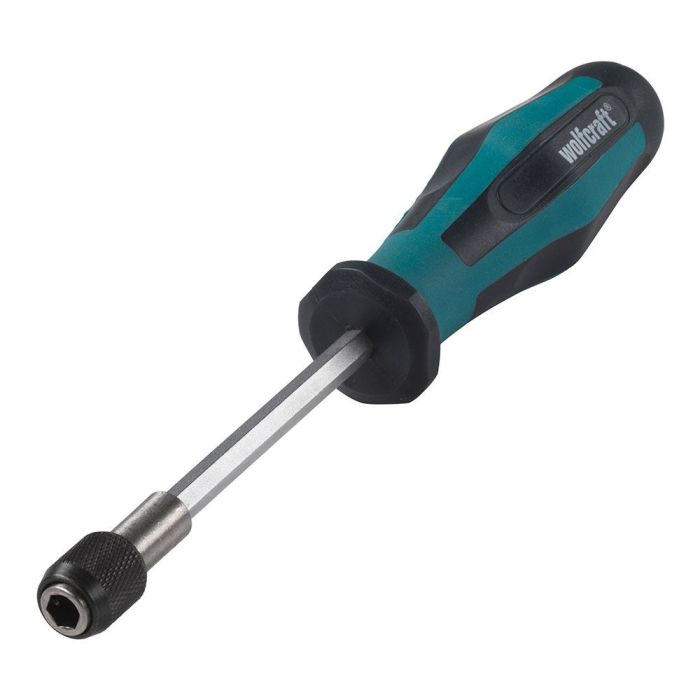 Wolfcraft 8725000 Atornillador manual con portapuntas largo 197 mm, mango ergonómico, mandril cambio rápido 0 Wolfcraft 8725000 Atornillador manual con portapuntas largo 197 mm, mango ergonómico, mandril cambio rápido 0