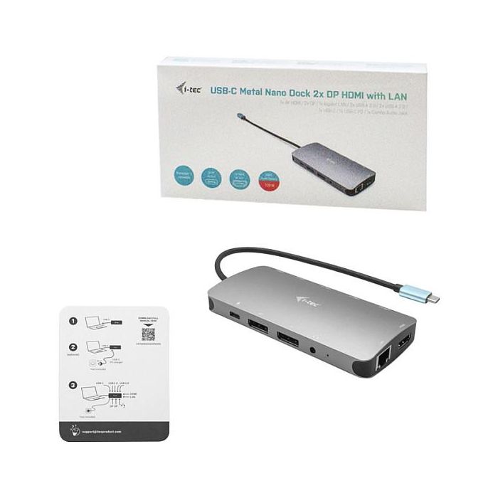 Hub USB 3 Puertos i-Tec C31NANODOCKPROPD 3