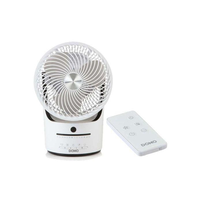 Ventilador de mesa - DOMO - DO8148 - 45 W - Blanco - 3 velocidades - Oscilación 360°