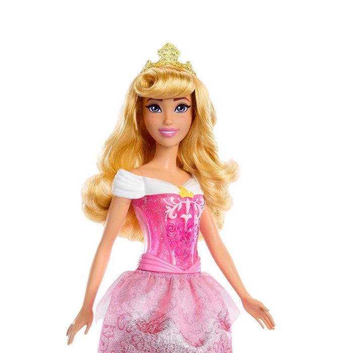 Mattel Hlw09 Muñeca Princesa Aurora La Bella Durmiente de moda articulada con vestido y tiara Disney Princess +3 años 1 Mattel Hlw09 Muñeca Princesa Aurora La Bella Durmiente de moda articulada con vestido y tiara Disney Princess +3 años 1