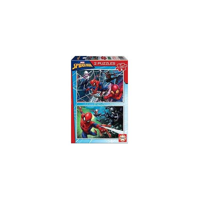 Puzzle 2x100 piezas spiderman 3