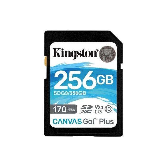 Tarjeta de Memoria SDXC Kingston Canvas Go! Plus 256 GB Tarjeta de Memoria SDXC Kingston Canvas Go! Plus 256 GB