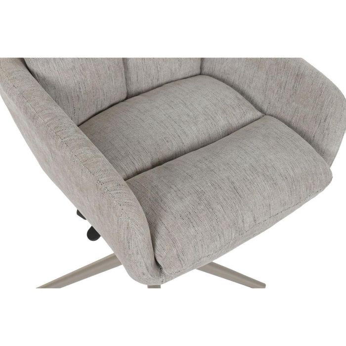 DKD Home Decor Silla de Oficina Giratoria Gris 65x88x60 cm con Ruedas de Poliéster y Metal 6 DKD Home Decor Silla de Oficina Giratoria Gris 65x88x60 cm con Ruedas de Poliéster y Metal 6