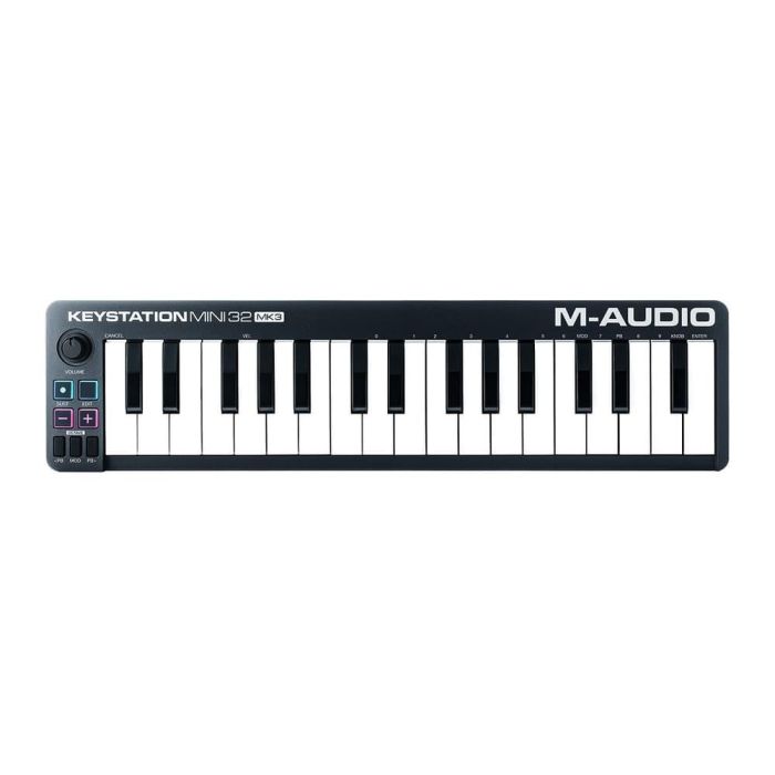 MAUDIO Keystation Mini 32 MK3 Teclado Controlador MIDI USB con 32 Teclas Mini Sensibles a la Velocidad, Botones de Octava, Pitch y Modulación, Alimentación por USB