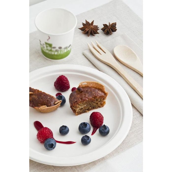 Inde Set de 15 Platos Biodegradables Quality Algon 22 cm (24 Unidades) 1 Inde Set de 15 Platos Biodegradables Quality Algon 22 cm (24 Unidades) 1