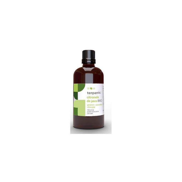 TERPENIC Citronela Aceite Esencial Bio 100ml – Repelente de Insectos Natural y Desodorante para Uso Tópico y Difusión