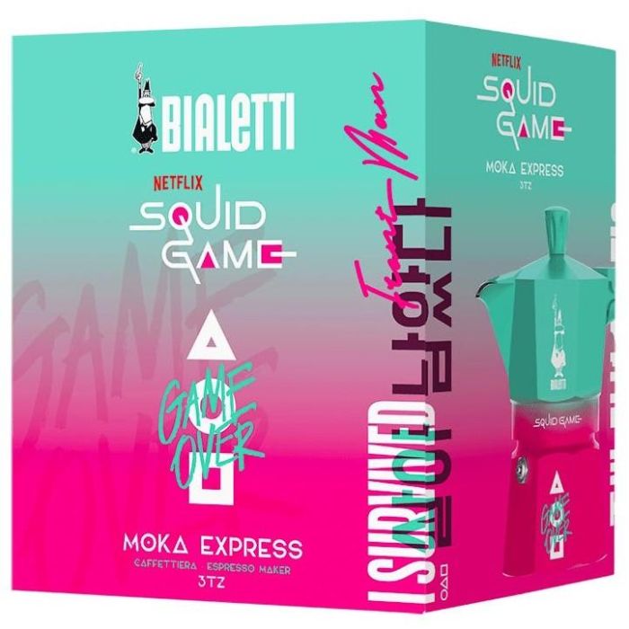 Bialetti Moka Express Edición Squid Game para 3 Tazas 2