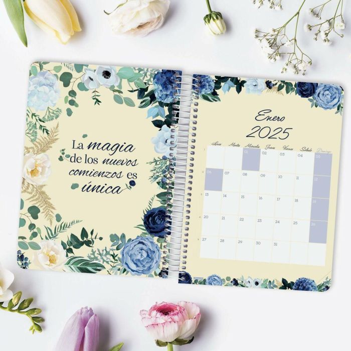 Agenda Finocam CLOE A5 15,5 x 21,2 cm 2025 Floral 4 Agenda Finocam CLOE A5 15,5 x 21,2 cm 2025 Floral 4