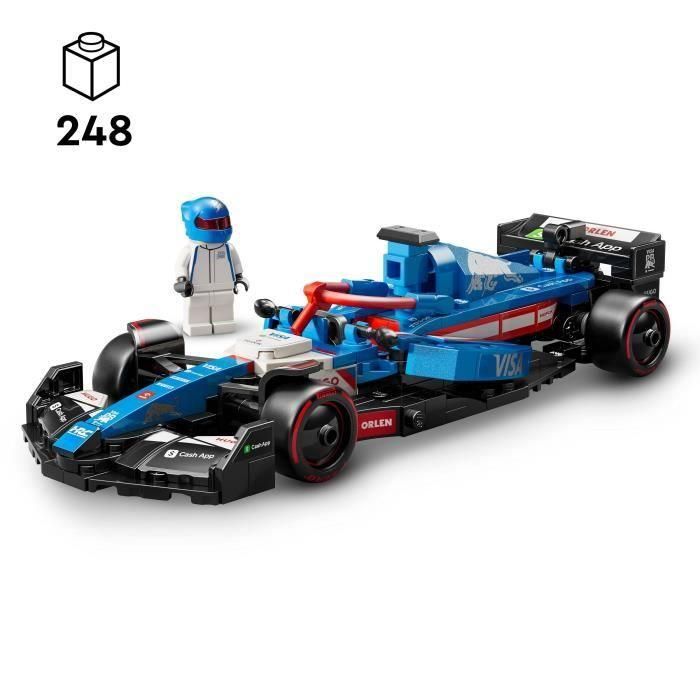 Lego vcarb 01 Set de Construcción Coche de Carreras Visa Cash App RB Formula 1 Speed Champions para Adultos 18+ 1