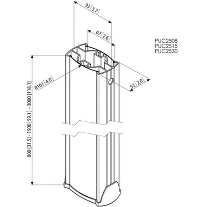 Accesorio Vogel's PUC 2530 80 kg 3 Accesorio Vogel's PUC 2530 80 kg 3