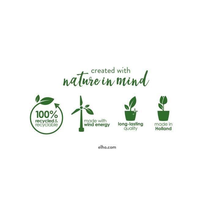 Elho ELH8711904497859 Jardinera Vivo Next Square 40 Gris, para interior/exterior, Ø 39 x H 38 cm, 100% reciclada 3 Elho ELH8711904497859 Jardinera Vivo Next Square 40 Gris, para interior/exterior, Ø 39 x H 38 cm, 100% reciclada 3