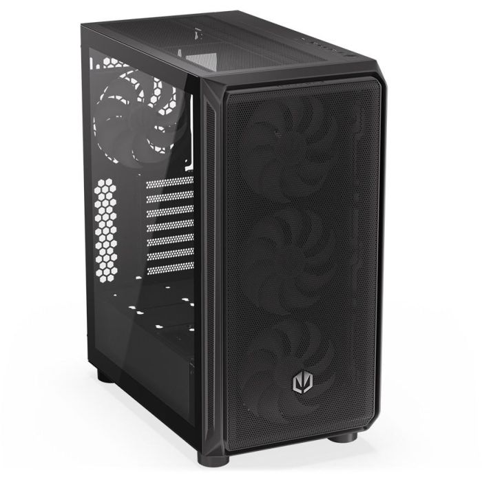 ENDORFY Arx 500 ARGB TG Black PC Gaming ATX micro ATX ITX - Caja de Ordenador con Vidrio Templado y Ventiladores ARGB 30