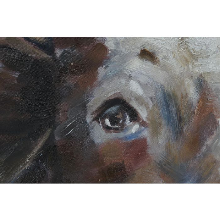 DKD Home Decor Cuadro Vaca Azul Rosa Lienzo Pino Hecho a Mano 100 x 100 x 3.5 cm (2 Unidades) 2 DKD Home Decor Cuadro Vaca Azul Rosa Lienzo Pino Hecho a Mano 100 x 100 x 3.5 cm (2 Unidades) 2