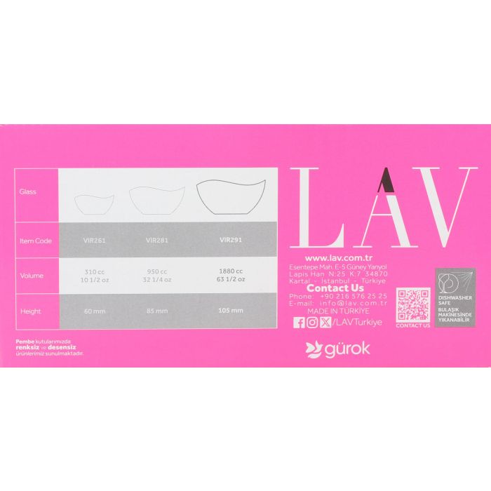 Ensaladera Vira 21 cm - Lav (6 Unidades) 1 Ensaladera Vira 21 cm - Lav (6 Unidades) 1