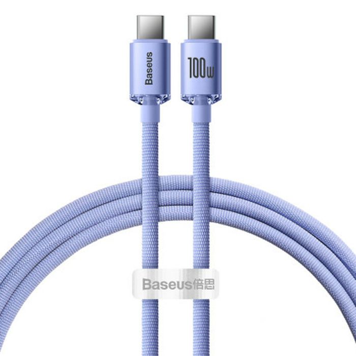 Cable USB-C a USB-C Baseus CAJY000605 Violeta 0