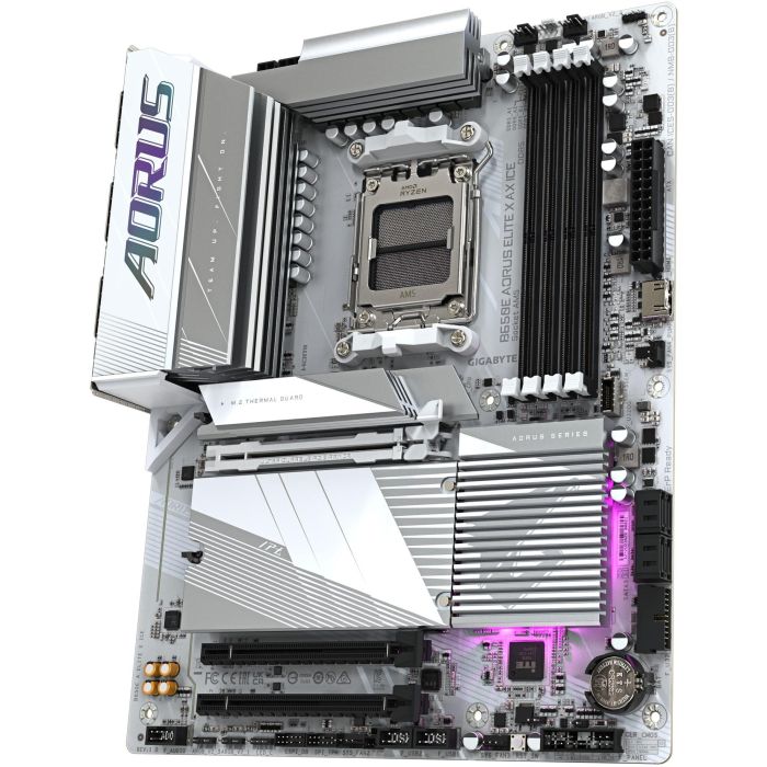 Gigabyte Placa Base B650E AORUS ELITE X ICE ATX AMD Socket AM5 DDR5 Wi-Fi 6E 3 Gigabyte Placa Base B650E AORUS ELITE X ICE ATX AMD Socket AM5 DDR5 Wi-Fi 6E 3