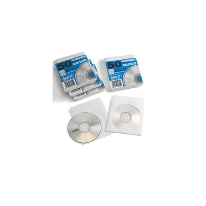 Sobres Sam Para Cd/Dvd 125X125 Con Ventana (Engom.Autoadh.) Paquete De 50