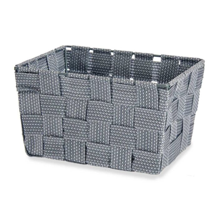 Cesta de Tela Conica Rectangular Pequeña Gris Kipit 20x11x15 cm (24 Unidades) 2 Cesta de Tela Conica Rectangular Pequeña Gris Kipit 20x11x15 cm (24 Unidades) 2