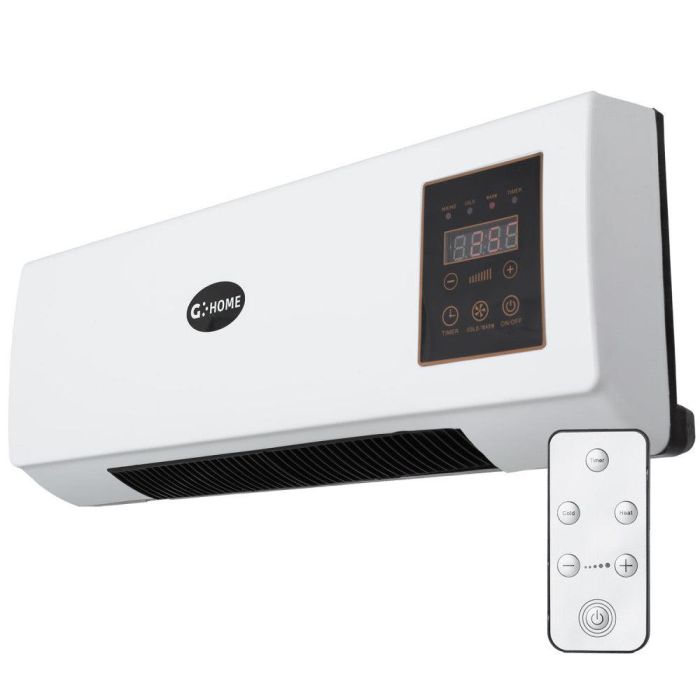 Calefactor PTC + Ventilador 1500W Control Remoto Blanco Calefactor PTC + Ventilador 1500W Control Remoto Blanco