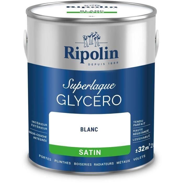 Laca glicerina - RIPOLIN - 447559 - Blanco - Satinado - 2 L