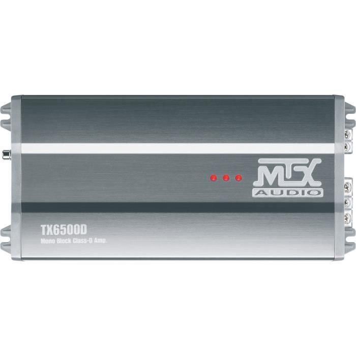 MTX TX6500D Amplificador 12V Mono Clase-D Bloque 1x500W RMS Aluminio 1