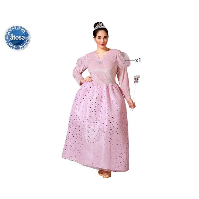 Disfraz Hada Madrina Rosa Mujer XL 0 Disfraz Hada Madrina Rosa Mujer XL 0
