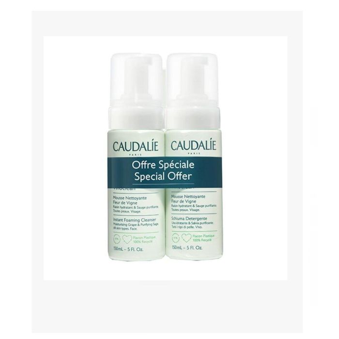 Caudalie Vinoclean Limpiador Facial Espuma Instantánea Dúo 2x150 mL Caudalie Vinoclean Limpiador Facial Espuma Instantánea Dúo 2x150 mL