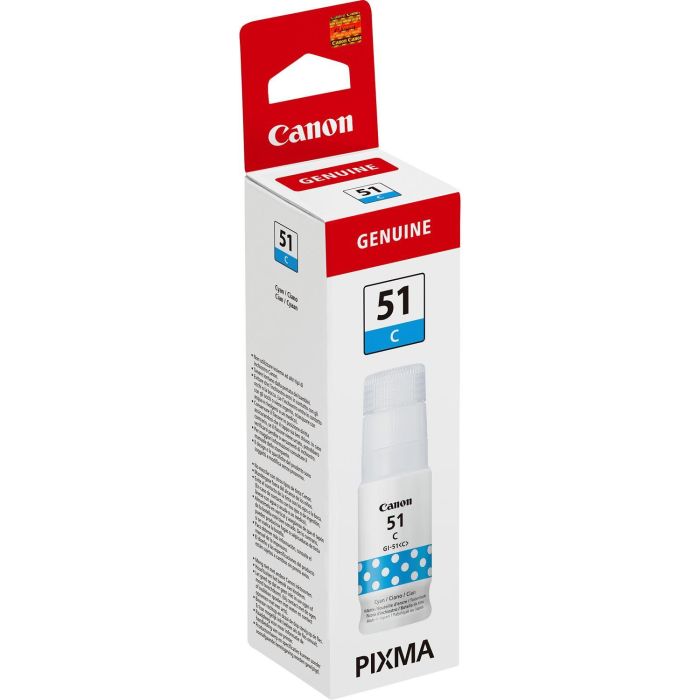 Canon Cartucho de Tinta Cian GI-51C 70 mL para PIXMA G Series, Alta Calidad y Rendimiento 1 Canon Cartucho de Tinta Cian GI-51C 70 mL para PIXMA G Series, Alta Calidad y Rendimiento 1