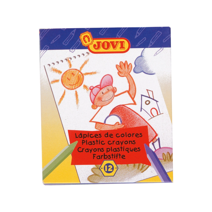 Jovi Lápices de Cera Hexagonal Caja de 12 Unidades Colores Surtidos 1