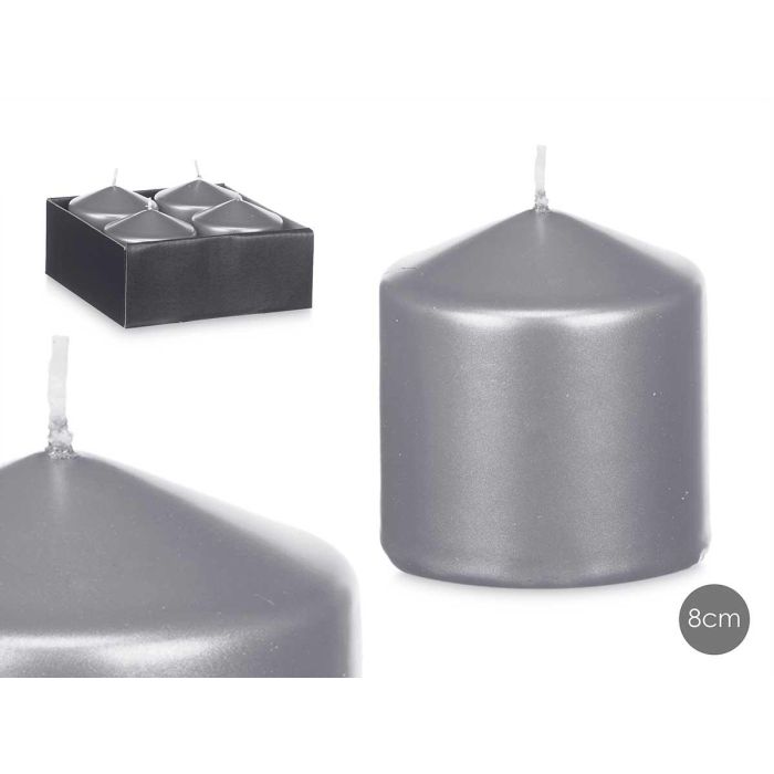 Vela Taco Plata 8Cm Acorde (24 Unidades) Vela Taco Plata 8Cm Acorde (24 Unidades)