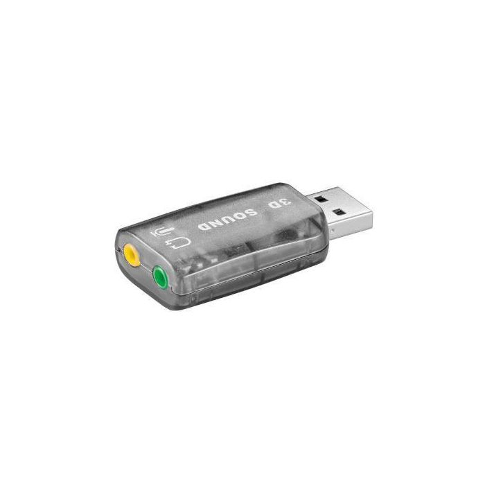 MicroConnect 68878 - Tarjeta de sonido USB 2.0 externa para ordenador, mejora de audio, Plug & Play