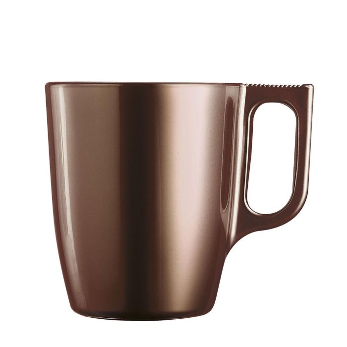 Taza Mug Luminarc Flashy Marrón 250 ml Vidrio (6 Unidades) 2