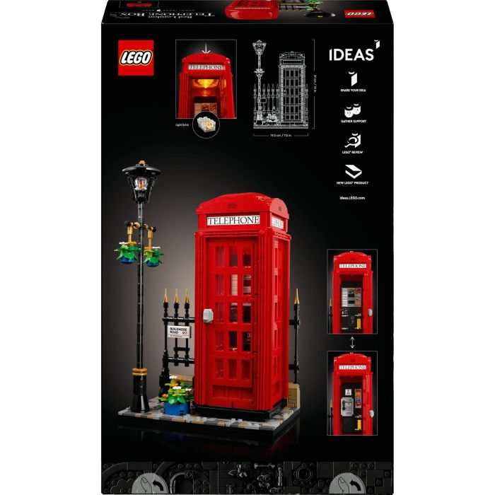LEGO 21347 Cabina Telefónica de Londres - Decoración del hogar para anglófilos | Set de Construcción para Adultos 4