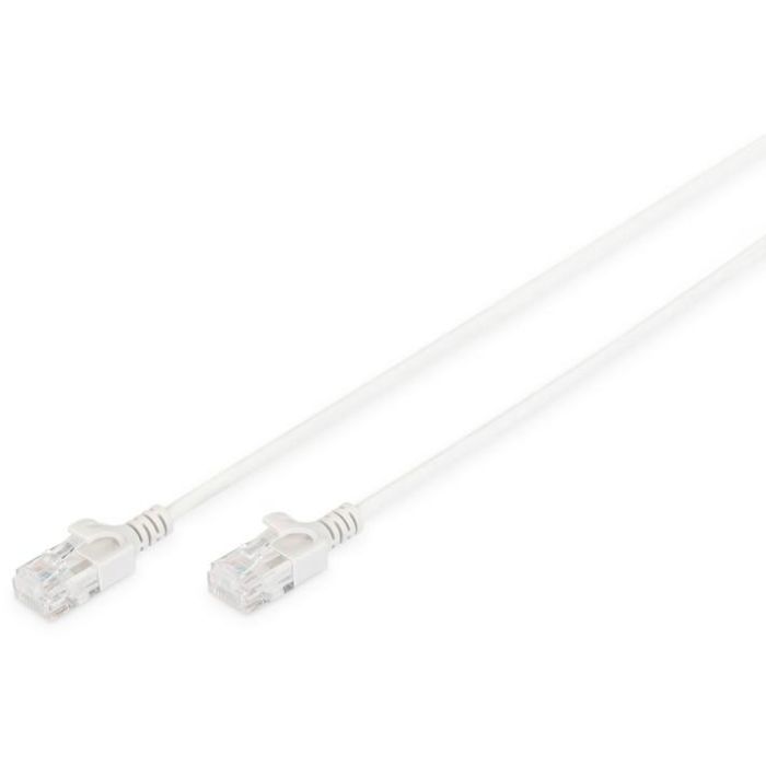Digitus DK-1617-020S Cable Patch CAT 6 U/UTP Slim de 2m, Gris, Conectores RJ-45, Cobre, 28/7 AWG, 250 MHz