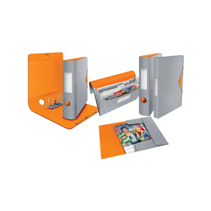 Archivador Palanca Leitz Urban Chic A4 180º 82Mm Gris (Set de 5) 7