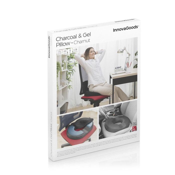 Cojín de Gel y Carbón de Bambú Desenfundable Charnut InnovaGoods 1 Cojín de Gel y Carbón de Bambú Desenfundable Charnut InnovaGoods 1