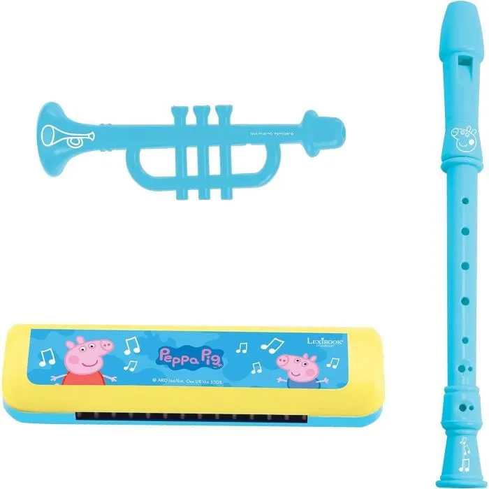 Lexibook Set musical Peppa Pig LEXK360PP 7 instrumentos Almacenamiento en el tambor 1