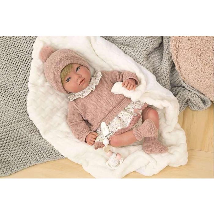 Muñeca reborn arias 40 cm abril rosa c/manta 2 Muñeca reborn arias 40 cm abril rosa c/manta 2