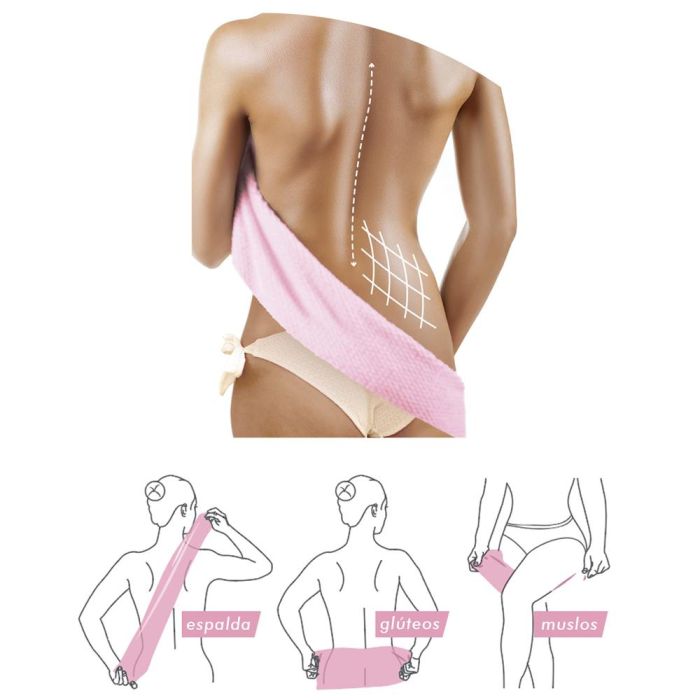 Cosmetic Club Banda Exfoliante 38x18 cm para Cuidado Suave de la Piel, Alisa y Reutilizable 3