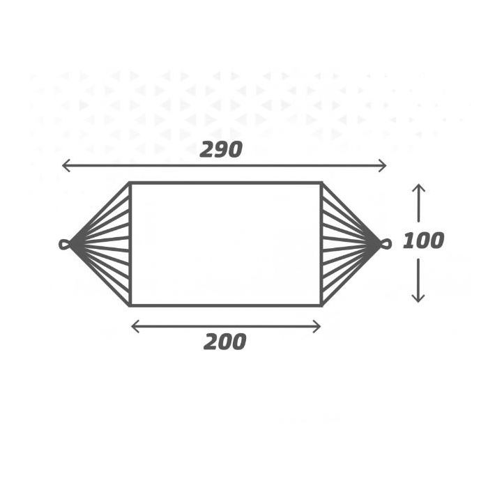 Hamaca Aktive Azul 200 x 0,4 x 100 cm (6 Unidades) 1