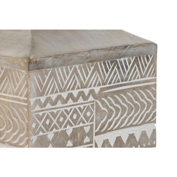 DKD Home Decor Jarron Colonial Blanco Natural 18 x 30.5 x 18 cm Mango 2 DKD Home Decor Jarron Colonial Blanco Natural 18 x 30.5 x 18 cm Mango 2