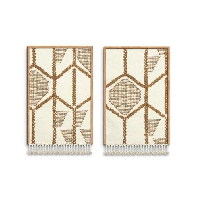 Cuadro Boho DKD Home Decor Beige Natural 3 x 90 x 60 cm (2 Unidades) 0 Cuadro Boho DKD Home Decor Beige Natural 3 x 90 x 60 cm (2 Unidades) 0