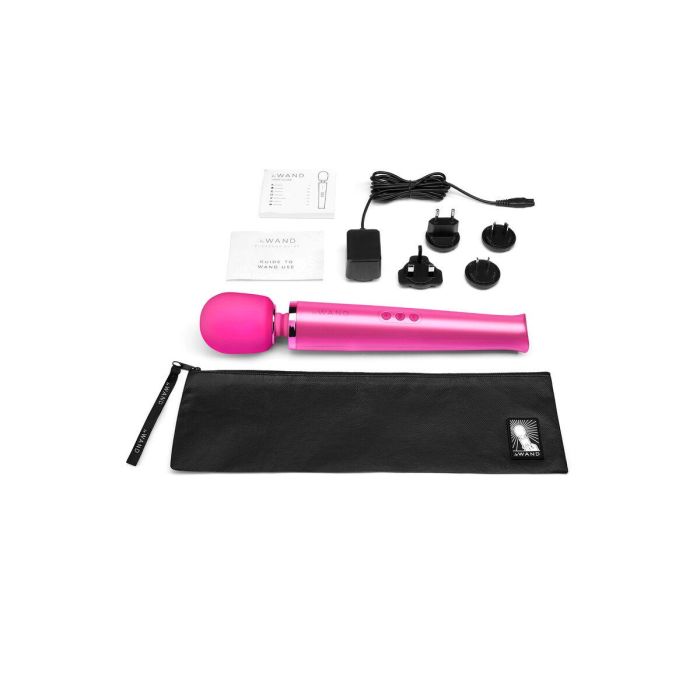 Varita Masajeadora Recargable Le Wand Magenta Rosa 2 Varita Masajeadora Recargable Le Wand Magenta Rosa 2