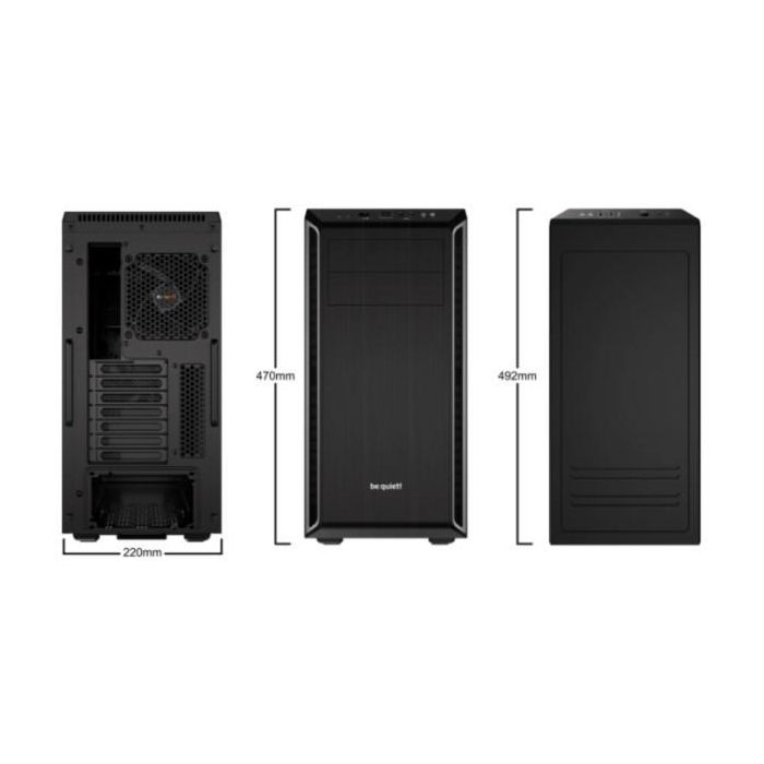be quiet! PURE BASE 600 silver Midi Tower ATX, micro ATX, Mini-ITX, ABS, Acero para Juego 3