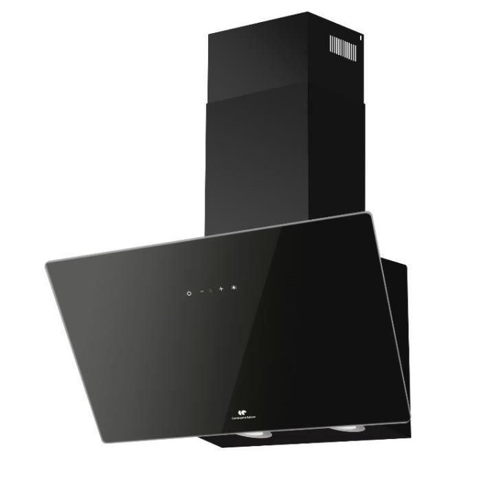 Continental Edison CEHDI60B Campana Decorativa Inclinada, Eficiencia Energética A+++, 60 cm, Color Negro 1