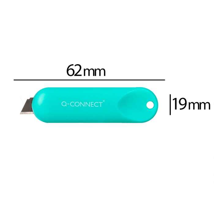 Q-connect Cuter de Seguridad Retractil Mini Plástico, Modelos y Colores Surtidos, Expositor 30 Unidades 1 Q-connect Cuter de Seguridad Retractil Mini Plástico, Modelos y Colores Surtidos, Expositor 30 Unidades 1